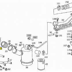 Φυσούνα Σωλήνα Εισαγωγής 1241 Mercedes Benz