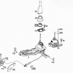 Ελαστική Βάση Φυσούνας Λεβιέ Ταχυτήτων W203 W210 Mercedes Benz