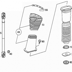 Κάλυμμα (Φυσούνα) Κολόνας Τιμονιού Actros Mercedes Benz
