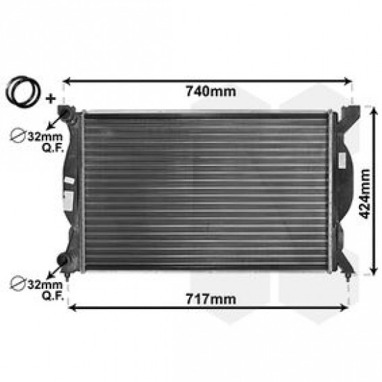 Ψυγείο Νερού Κινητήρα Audi A4 