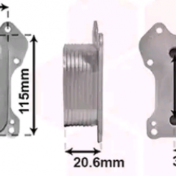 Ψυγείο Λαδιού Κινητήρα Opel Fiat Lancia