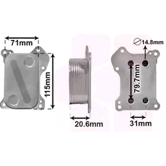 Ψυγείο Λαδιού Κινητήρα Opel Fiat Lancia