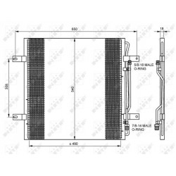 Συμπυκνωτής (Ψυγείο A/C) Atego Mercedes Benz