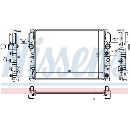 Ψυγείο Νερού Κινητήρα E-Class W211 Mercedes Benz