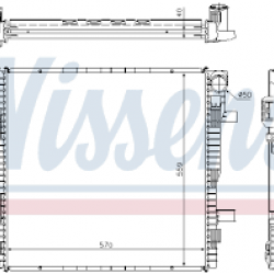 Ψυγείο Νερού Κινητήρα Atego I / II  98-04 Mercedes Benz