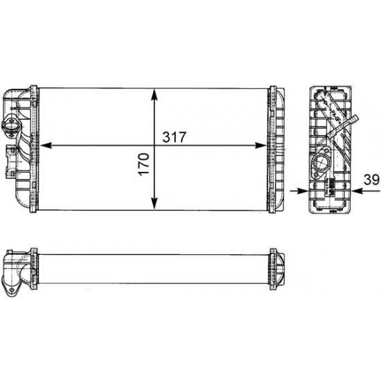 Ψυγείο Καλοριφέρ 709/809/814 Mercedes Benz