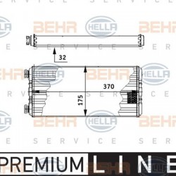 Ψυγείο Καλοριφέρ Actros MP2 MP3 Mercedes Benz