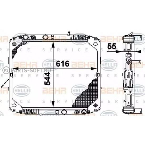 Ψυγείο Νερού Κινητήρα 1117/1120/1320 Mercedes Benz