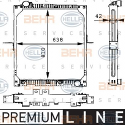 Ψυγείο Νερού Κινητήρα MK 1424/1838 Mercedes Benz