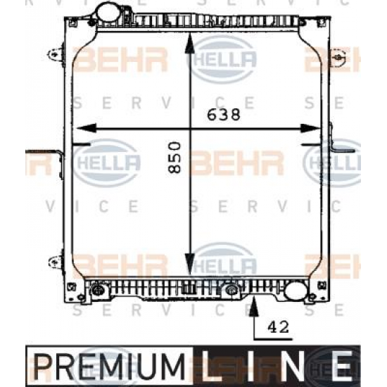 Ψυγείο Νερού Κινητήρα SK 1722 Mercedes Benz