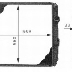 Ψυγείο Νερού Κινητήρα Atego 715/815/1215  98-04 Mercedes Benz