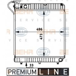 Ψυγείο Νερού Κινητήρα 207/208/209 Mercedes Benz