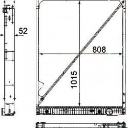 Ψυγείο Νερού Κινητήρα Actros MP2/MP3 Mercedes Benz