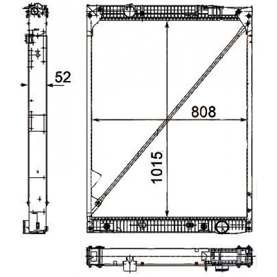 Ψυγείο Νερού Κινητήρα Actros MP2/MP3 Mercedes Benz