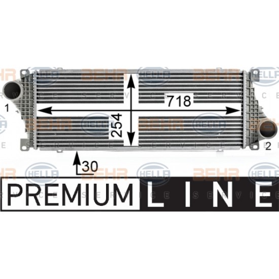 Ψυγείο Intercooler Sprinter 2T/3T/4T Mercedes Benz
