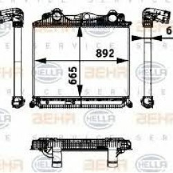 Ψυγείο Intercooler MAN TGA XXL