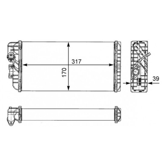 Ψυγείο Καλοριφέρ 814/817/1120/1320 Mercedes Benz